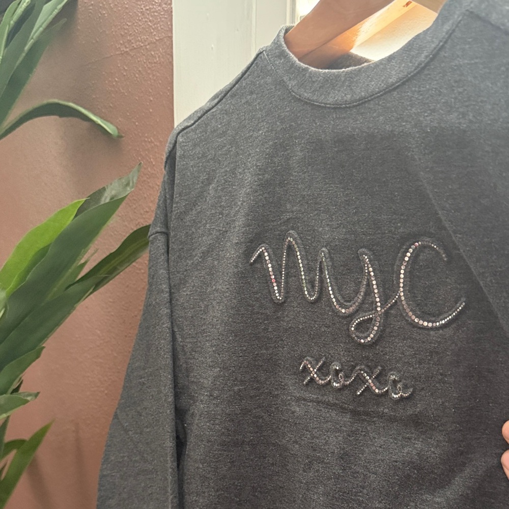 Gray NYC Embellished Woman’s Sweater